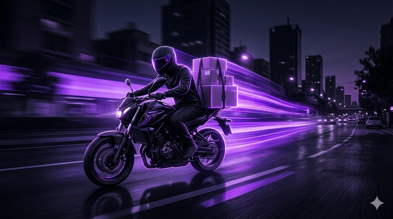 JLD rider delivering an eCommerce package same-day in Karachi